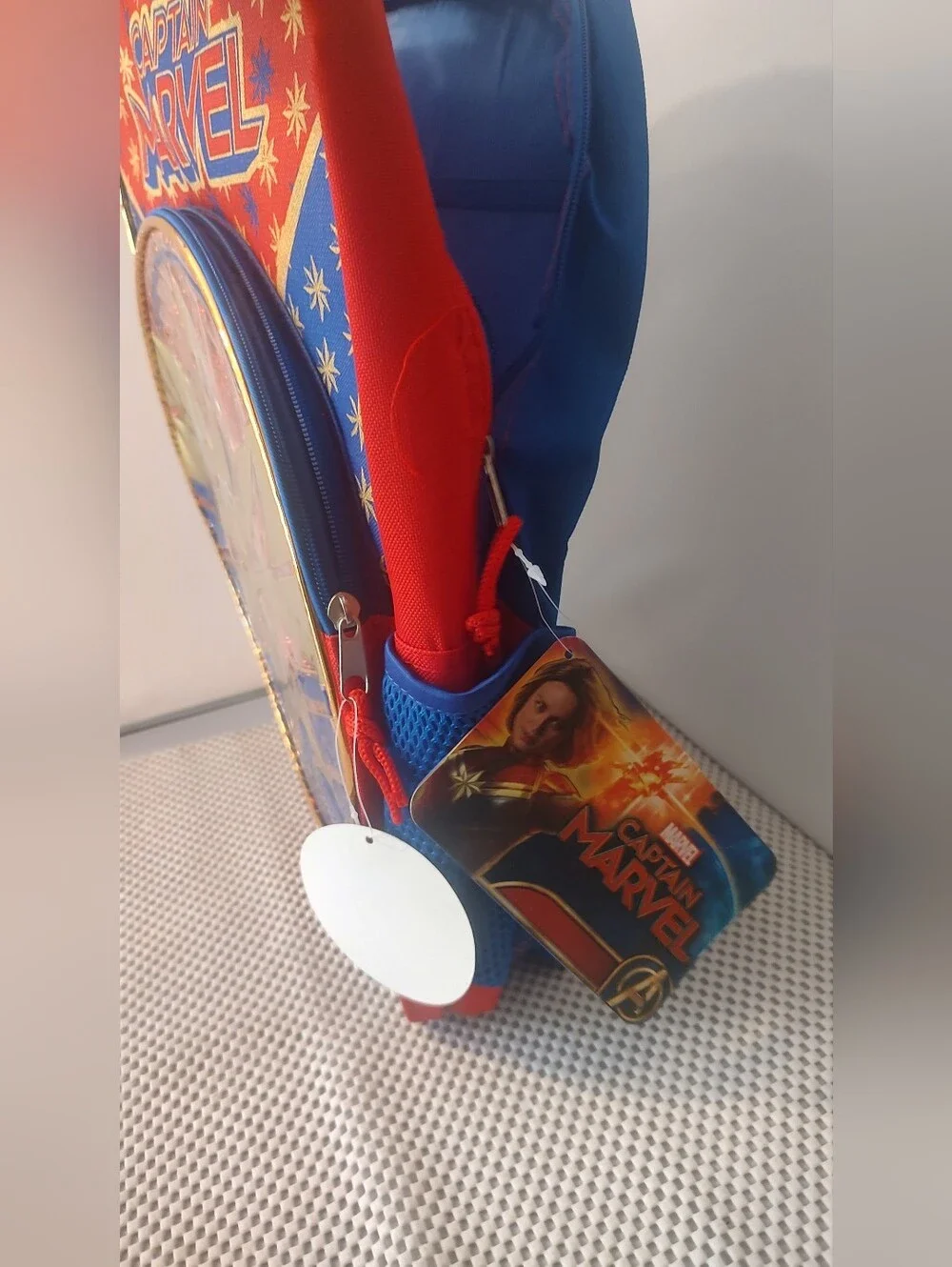 Captain Marvel Bookbag Backpack NWT Avengers Back to School